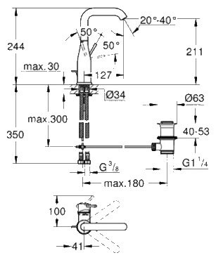 Смеситель Grohe Essence 32628001