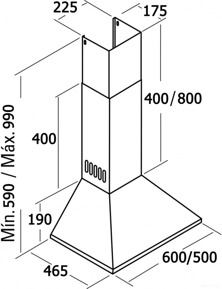 Вытяжка CATA V3-S500 BR 02088607