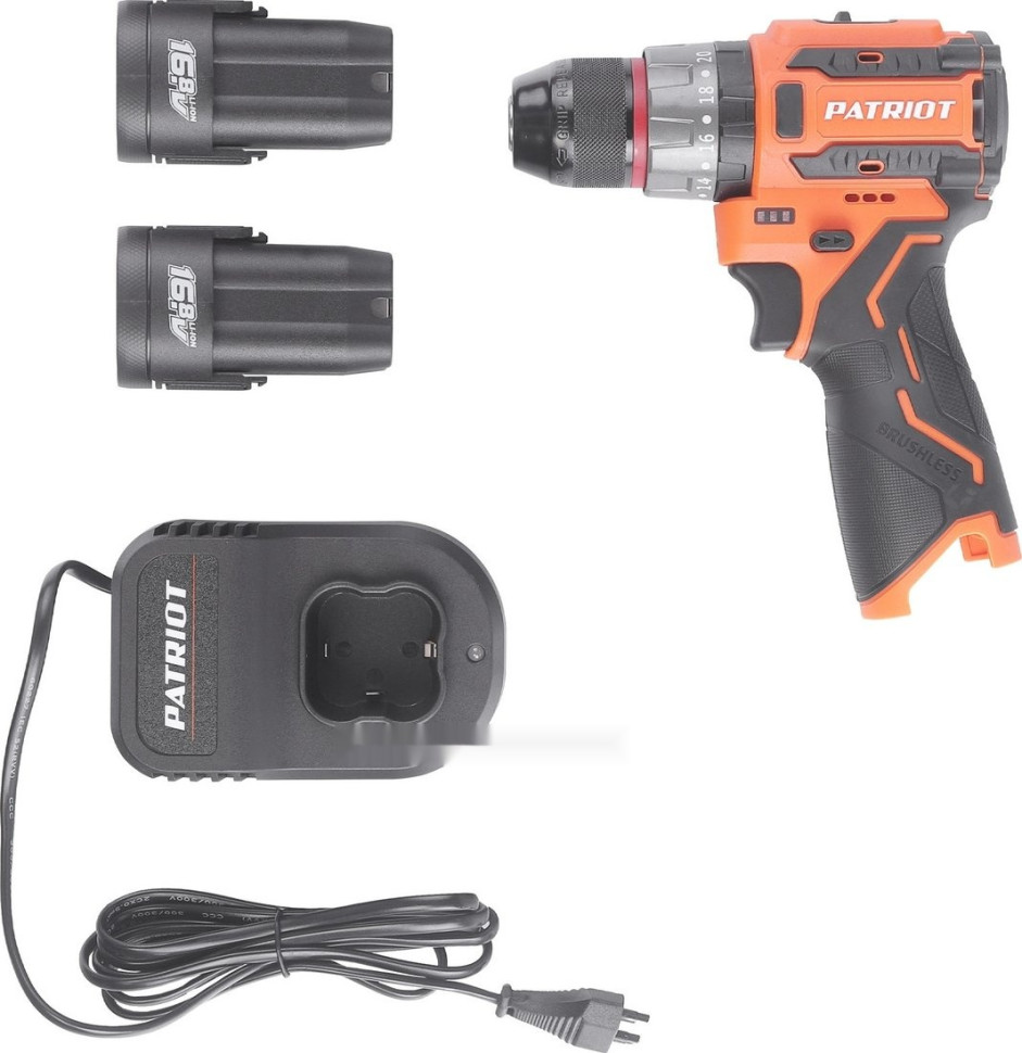 Ударная дрель-шуруповерт Patriot BR 467h 180201468 (с 2-мя АКБ, кейс)