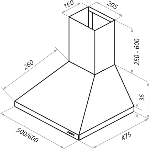 Вытяжка Schtoff Haus 60 (слоновая кость)