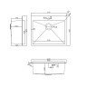 Кухонная мойка ARFEKA Eco AR 600*500 SATIN