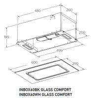 Вытяжка Meferi INBOX60WH Glass Comfort