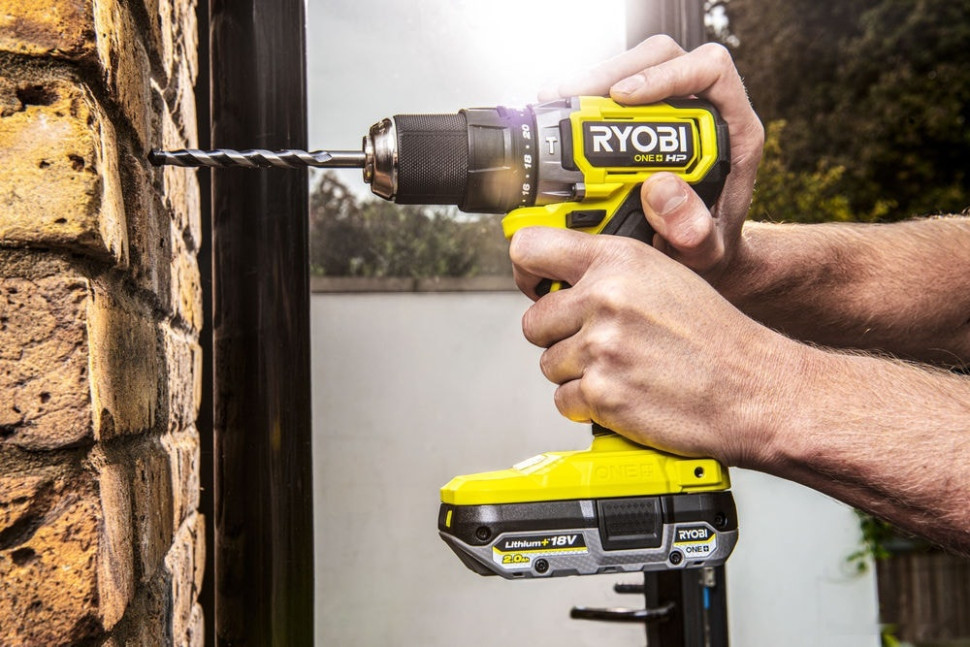 Ударная дрель-шуруповерт Ryobi HP RPD18C-220S 5133004982 (с 2-мя АКБ 2 Ah, сумка)
