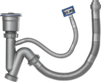 Кухонная мойка Saniteco 5050 PVD (с сифоном, дозатором и коландером)