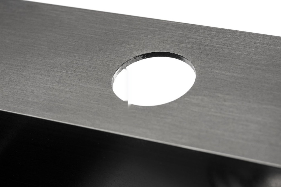 Кухонная мойка Saniteco 5050 PVD (с сифоном, дозатором и коландером)