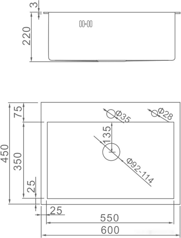 Кухонная мойка Gerhans K36045 (сатин)