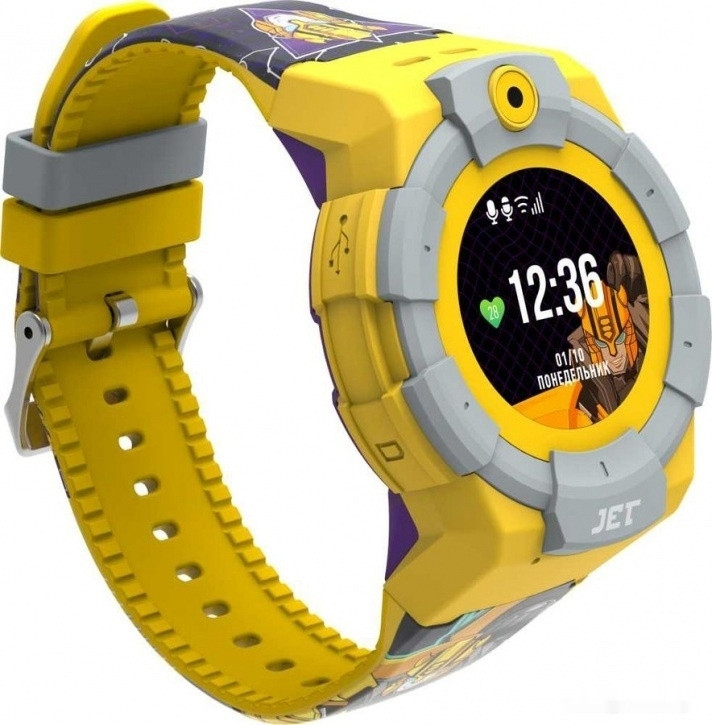 Умные часы Jet Kid Transformers Bumble Bee (желтый)