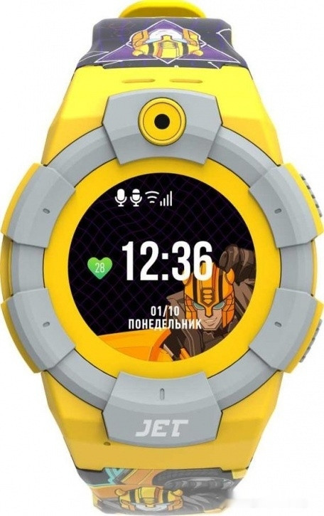 Умные часы Jet Kid Transformers Bumble Bee (желтый)