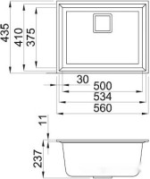 Кухонная мойка Elleci Karisma 105 Bianco Titano 68