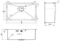 Кухонная мойка Zorg PVD SZR-7444 BRONZE