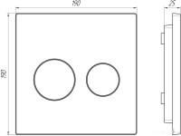 Панель смыва Alcaplast M778 (черный матовый)
