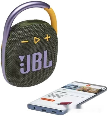 Портативная акустика JBL Clip 4 (зеленый)