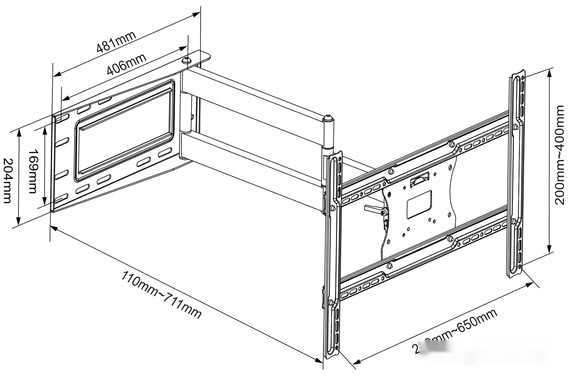 Кронштейн Onkron M7L (черный)