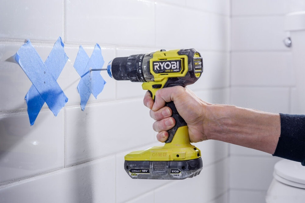 Ударная дрель-шуруповерт Ryobi HP RPD18C-242S 5133004983 (с 2-мя АКБ 4 Ah + 2 Ah, сумка)