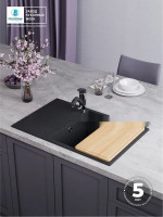 Кухонная мойка Polygran Deka 780 (черный)