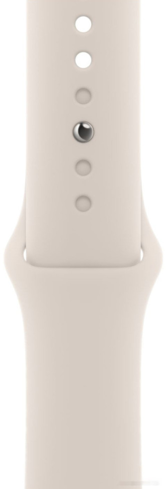 Умные часы Apple Watch Series 9 41 мм (алюминиевый корпус, звездный свет/звездный свет, спортивный силиконовый ремешок M/L)