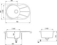 Кухонная мойка AquaSanita Clarus SR101AW ora 112