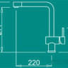 Смеситель Elleci Stream M73 Titanium