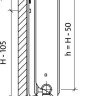 Радиатор Royal Thermo Ventil Compact VC22-500-800 (Bianco Traffico)