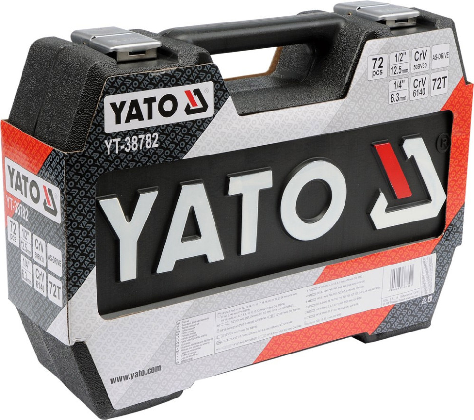 Набор бит Yato YT-38782 72 предмета