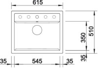 Кухонная мойка Blanco Dalago 6 Silgranit PuraDur темная скала