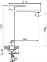 Смеситель Haiba HB11590-7 (черный)