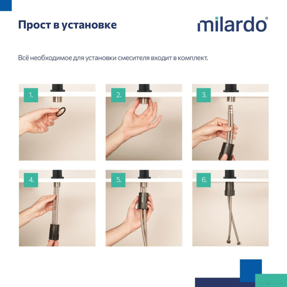 Смеситель Milardo Rora RORBL00M01
