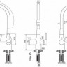 Смеситель Paulmark Salix Sa213419-G (черный/золото)