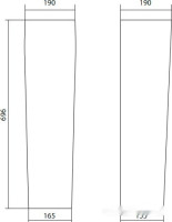 Умывальник Santek Нео-60 1.WH30.2.186+1.WH30.2.182