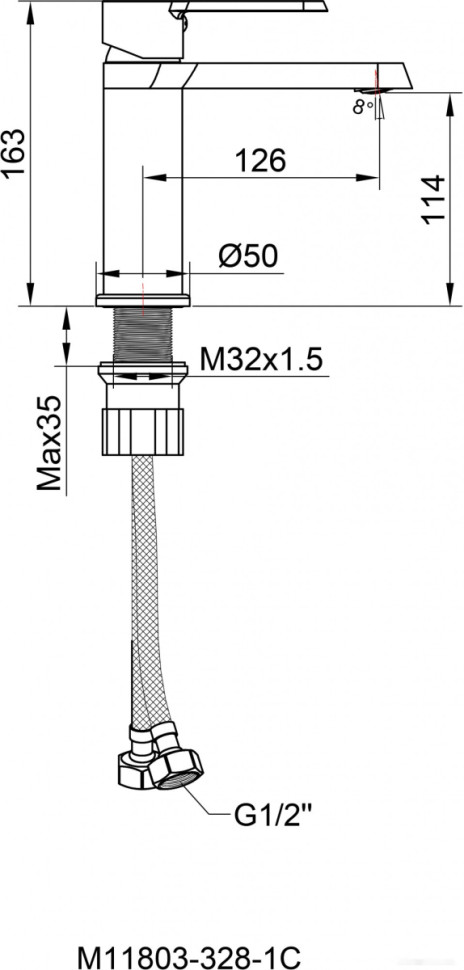 Смеситель Maxonor Pure Life PL10108-9
