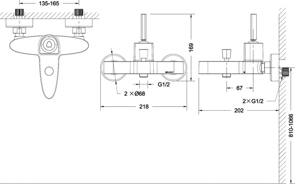 Смеситель Bravat Spring F679113C-01