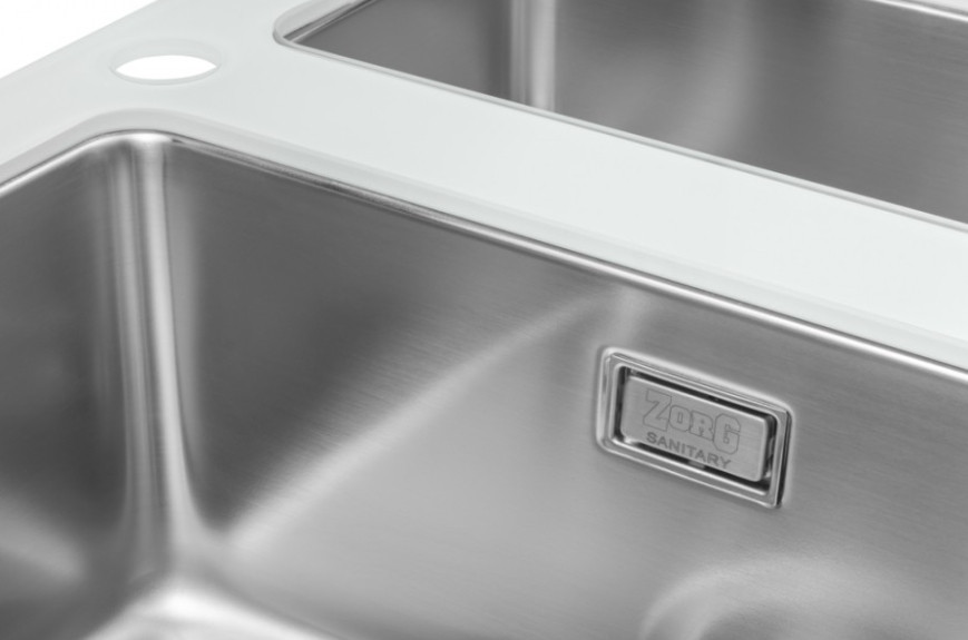 Кухонная мойка Zorg GS 6750-2 (белый)
