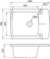 Кухонная мойка БелЭворс Flexi L (черный)