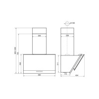 Вытяжка Elikor Рубин Ceramics S4 90П-700-Э4Д антрацит/сланец керамогранит