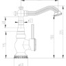 Смеситель Zorg A 309U-BR