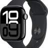 Умные часы Apple Watch Series 10 42 мм (алюминиевый корпус, черный/черный, спортивный силиконовый ремешок S/M)