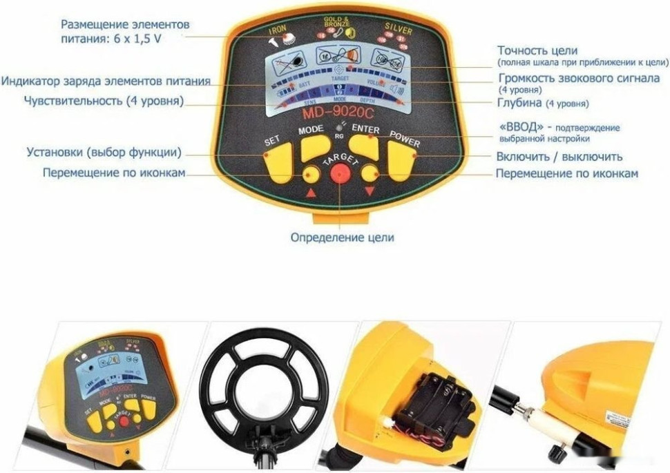Металлоискатель Tianxun MD-9020C