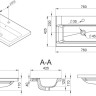 Умывальник Am.Pm Gem M90WCC0752WG 76x41.5