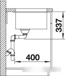 Кухонная мойка Blanco Subline 800-U (антрацит)