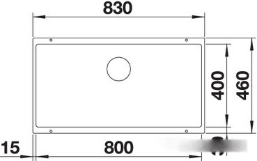 Кухонная мойка Blanco Subline 800-U (антрацит)