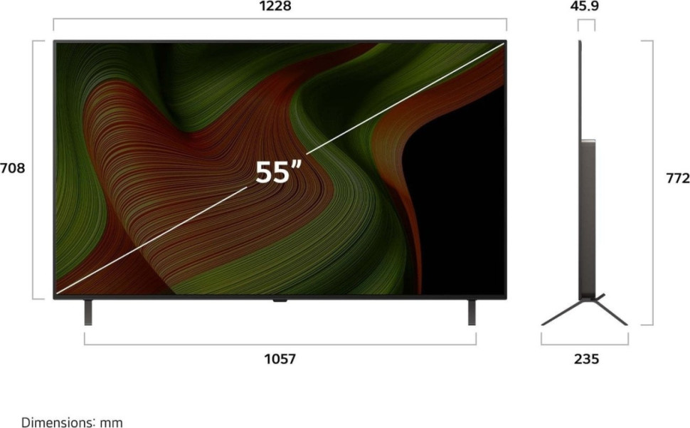 Телевизор LG OLED AI B5 OLED55B5RLA