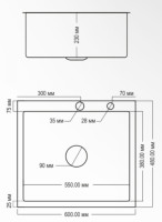 Кухонная мойка Avina HM6048 PVD (графит)