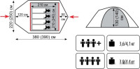 Палатка Tramp Lite Camp 3