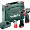 Дрель-шуруповерт Metabo PowerMaxx BS Quick Basic 600156950 (с 2-мя АКБ, кейс, 2 патрона)