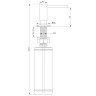 Дозатор для моющего средства Paulmark Decus D004-BG (брашированное золото)