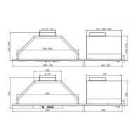 Вытяжка Elikor Врезной блок 52П-650-Э3Д белый/белый