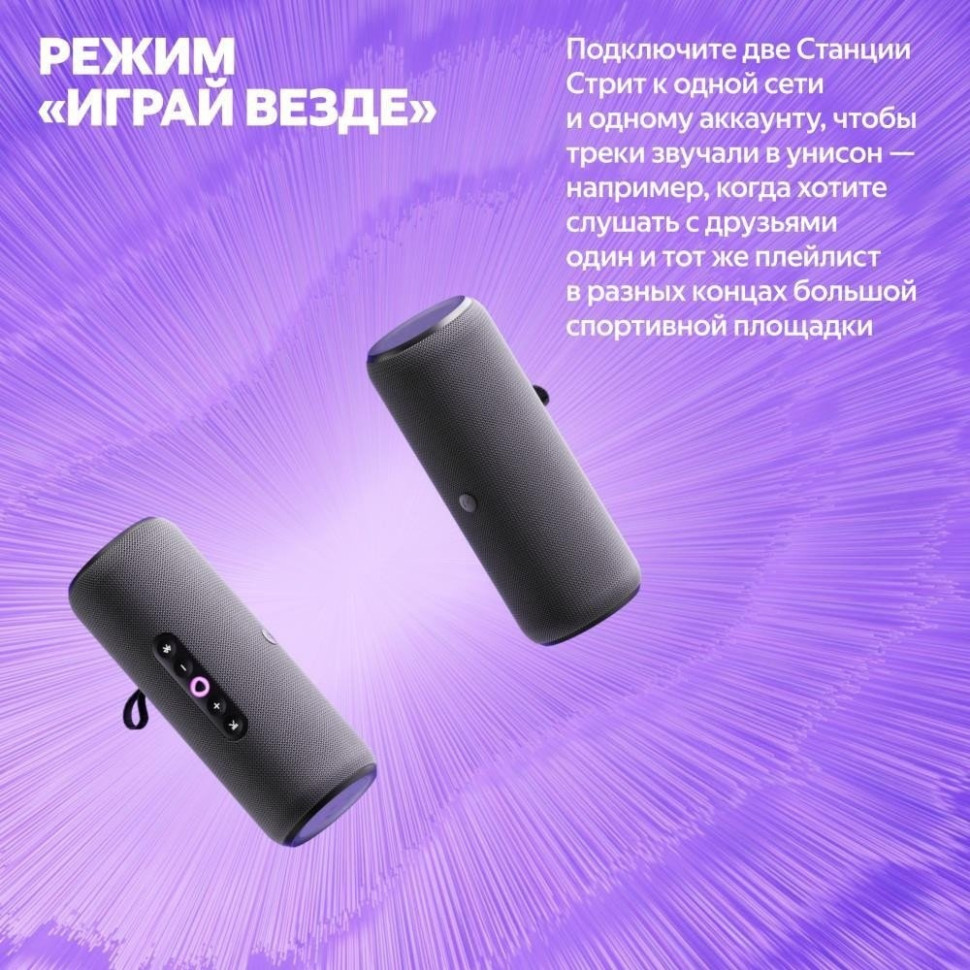 Умная колонка Яндекс Станция Стрит (серый)