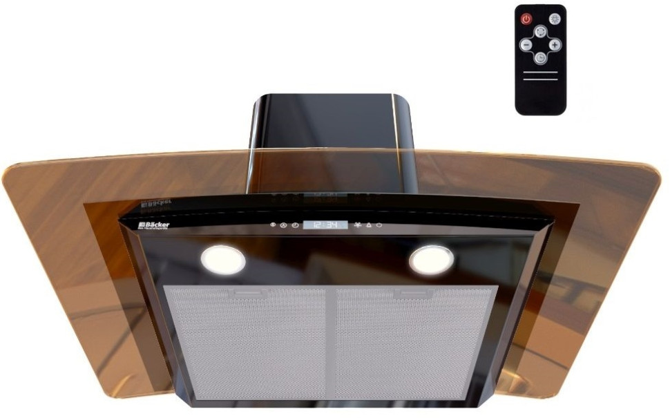 Вытяжка Backer QD60E-TGL200RC DG Black