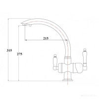 Смеситель Zorg ZR 327 YF никель