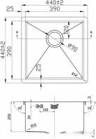 Кухонная мойка Zorg R-4444
